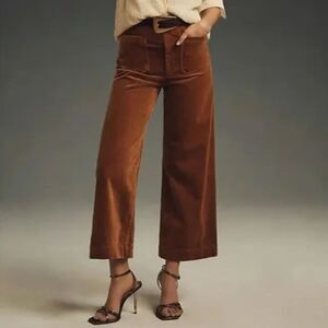 Anthropologie Maeve The Colette Corduroy Crop Wide-Leg Pants: Corduroy Edition